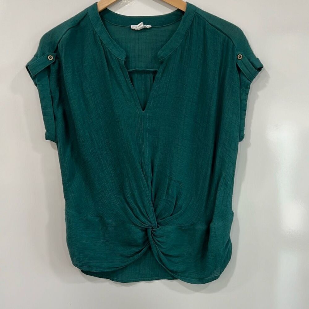 Twine & String delicate twist front blouse large